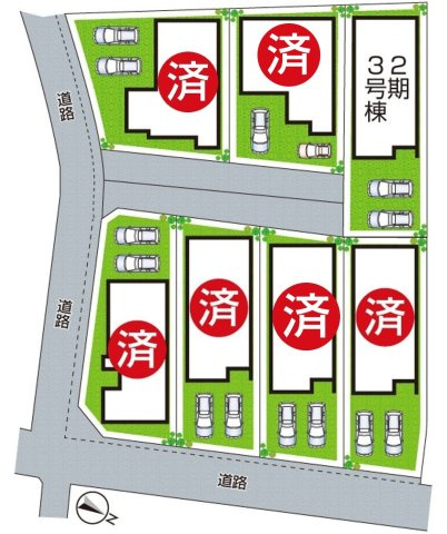 31(土)1(日)3(祝)現地説明会！◆河内長野市古野町　第2期　新築一戸建ての区画図|全４区画