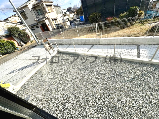 岸和田池尻町３期2号棟の庭|たまにはお庭で休日を過ごしてみるのもよいかもしれません