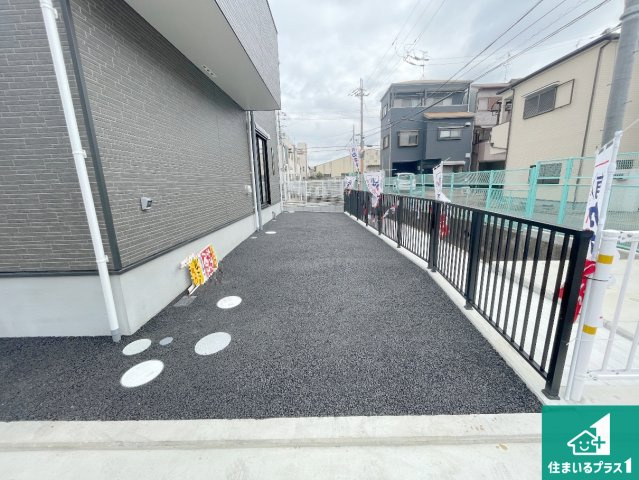 7(土)8(日)現地説明会　松原市北新町　全3邸の駐車場|駐車スペース！散水栓があるので、こまめに愛車を洗えます！