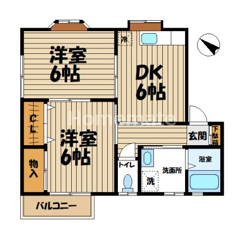【間取り】 | ブランドールカマクラ