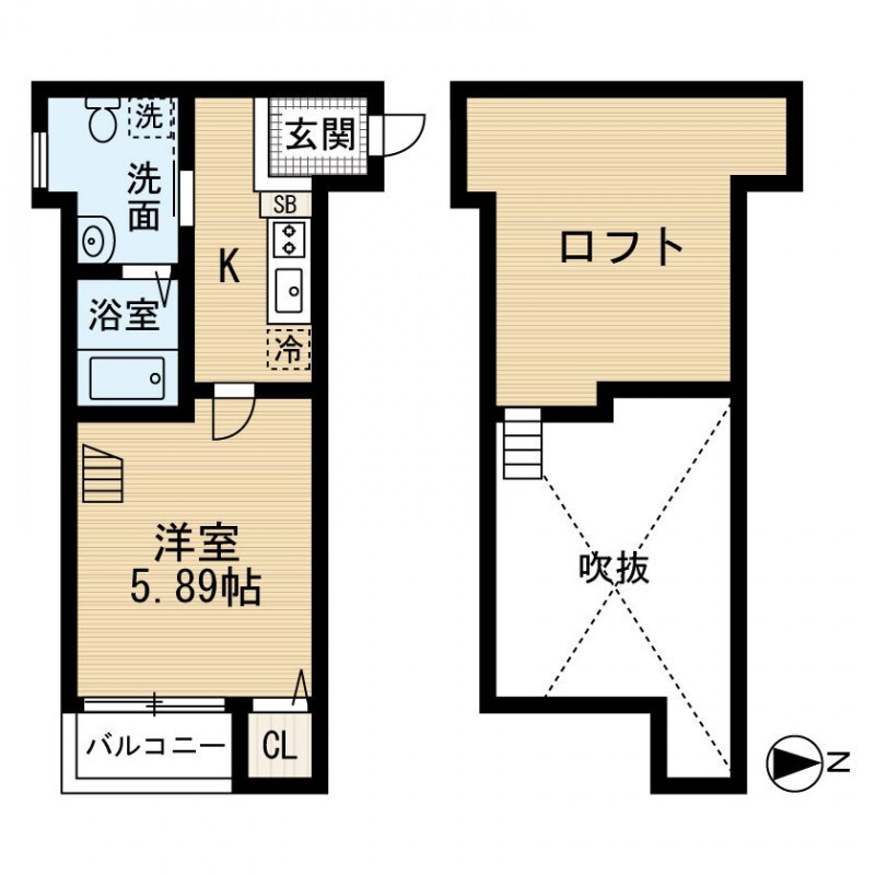 Villa大橋の間取り
