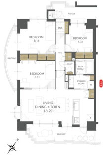 【間取り】アパガーデンピア関屋 