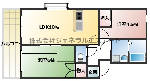 シャトレヴェールA棟の間取り