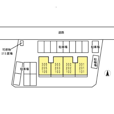 メゾンラフィネの区画図