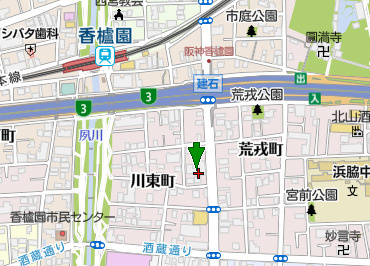 リバーサイド香櫨園の地図