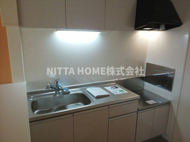 ブライトハウスⅥ　Ａ棟のキッチン|ガスコンロ設置可能です◎