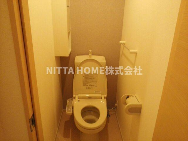 ブライトハウスⅥ　Ａ棟のトイレ|ウォシュレットも付いています◎