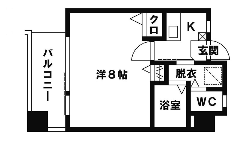 アンジェ大橋の間取り