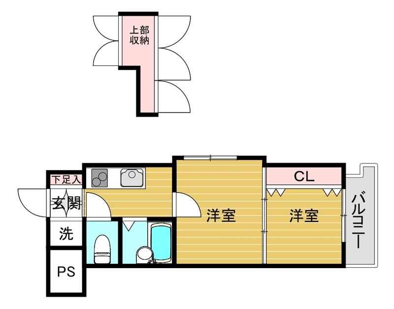 アリビオ天神南の間取り