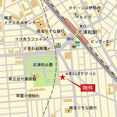 【地図】 | フィルージュ浦和常盤