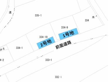 防府市大字佐野皆口土地　1号地の区画図