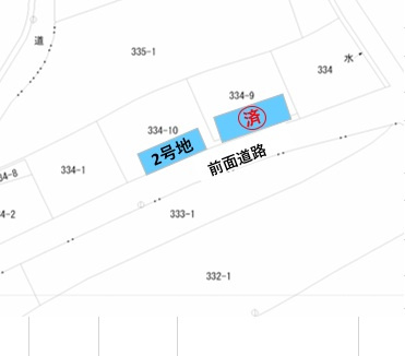 防府市大字佐野皆口土地　2号地の区画図
