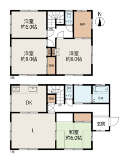 【間取り】 | 筑西市茂田4LDK中古住宅