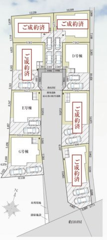 【区画図】 | 桶川市鴨川1丁目433番　ハートフルタウン　全8棟　D号棟