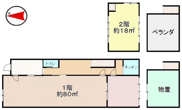 東宿町２丁目店舗の間取り