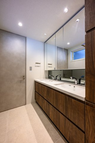 【独立洗面台】 | 目黒区洗足＿新築戸建て