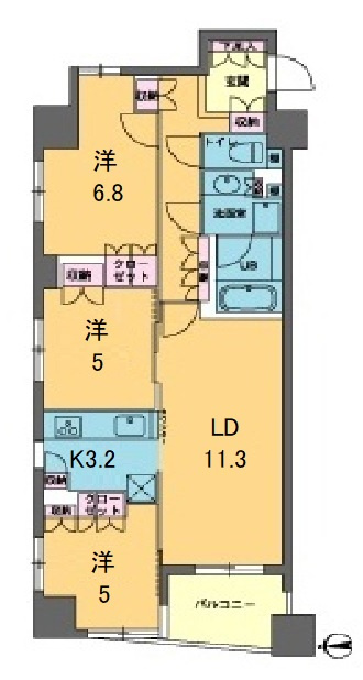 カスタリア東日本橋の間取り