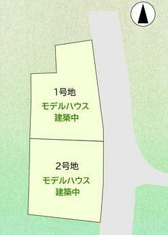 高知市大津甲2号棟　新築一戸建ての区画図|2棟同時に建築中です☆