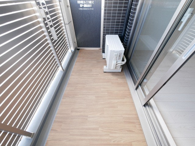 大阪市東住吉区桑津２丁目の賃貸マンションのバルコニー