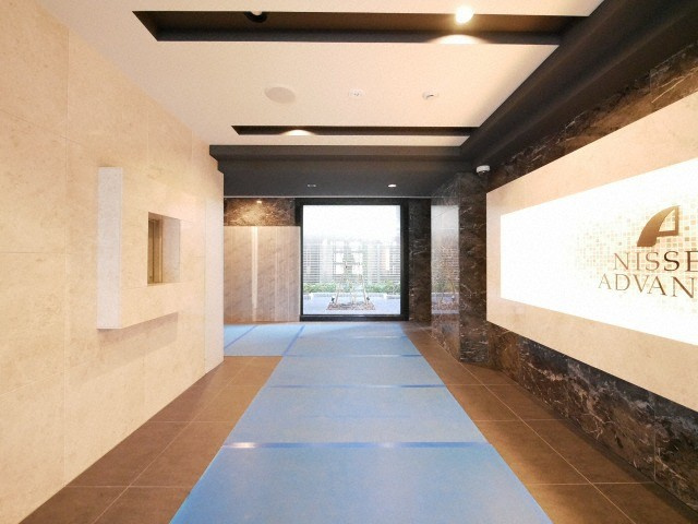 大阪市東住吉区桑津２丁目の賃貸マンションのロビー