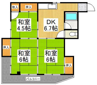【間取り】 | 山口コーポ