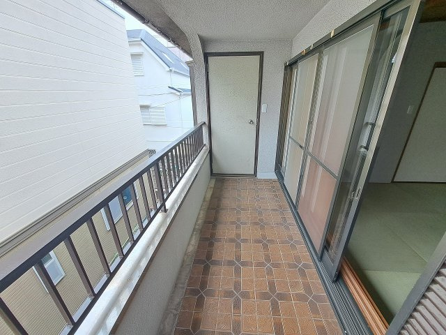 ひだまりとそよ風のファミーユのバルコニー