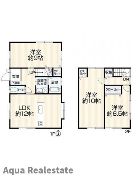 木田郡三木町大字井戸　リノベ住宅の間取り