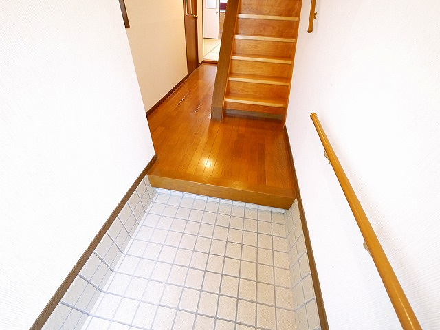 壱分町戸建の玄関