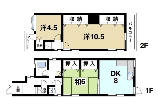 壱分町戸建の間取り