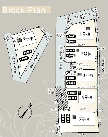 新築戸建　千曲市中第1の区画図