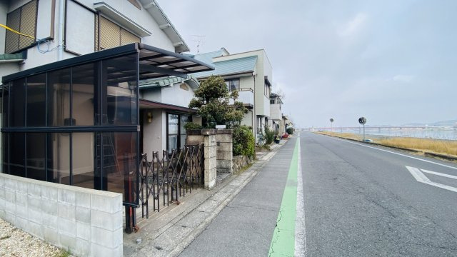 福島１丁目売地の前面道路含む現地写真