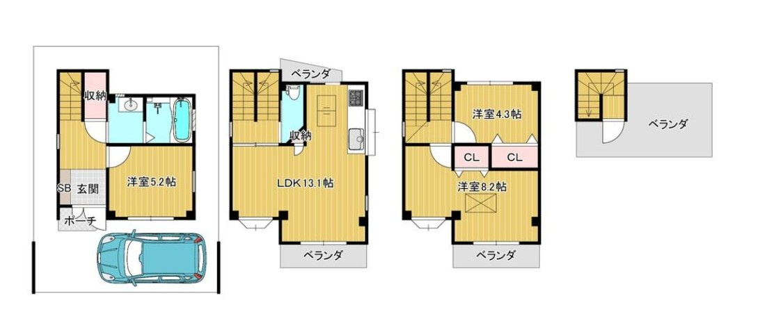寿町　中古一戸建ての間取り|間取り図はいかがですか？ご希望を叶える間取りですか？リビングの広さは？水回りの位置は？カウンターキッチン？など色々な情報が集約されています。弊社ではリフォームなどのご相談も承っております。