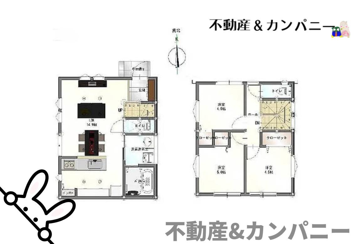 平井町新築戸建　松山市平井町の新築建売住宅の間取り