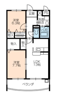 ヴァンティーアの間取り