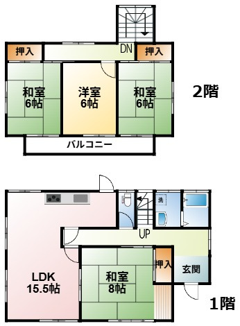 白幡戸建の間取り