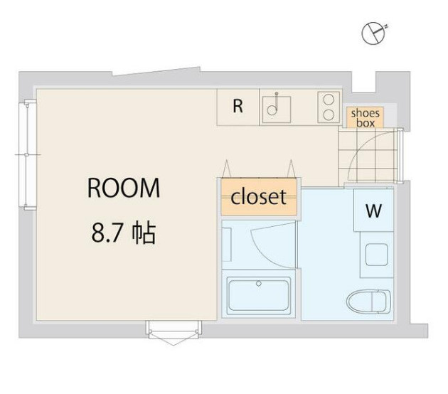 クアードロ三軒茶屋　ペット相談　礼金0　新築　デザイナーズの間取り