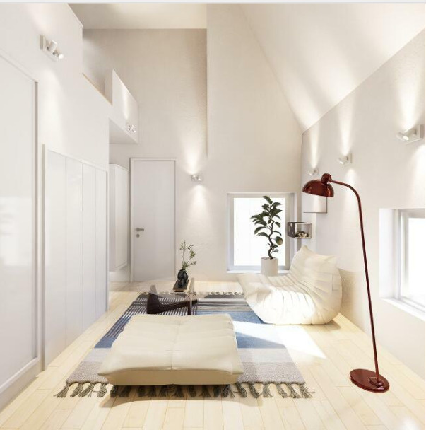 クアードロ三軒茶屋　ペット相談　礼金0　新築　デザイナーズの居間・リビング