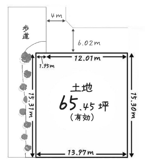 【土地図】 | 桂坂 大枝北沓掛町四丁目　売土地 | 建築条件無し売土地
