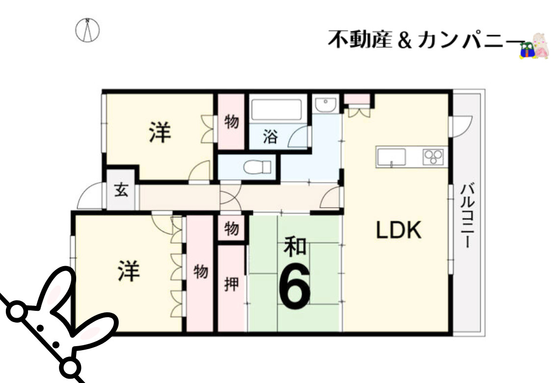 アルファステイツ勝山通の間取り