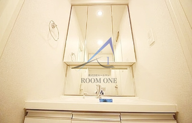 サンパレス駒込壱番館の洗面所|独立洗面台です。