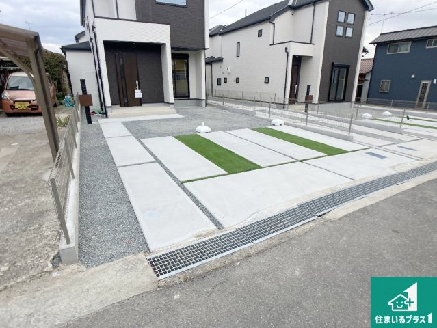 加古川市西神吉町岸　新築一戸建ての駐車場|駐車スペース！散水栓があるので、こまめに愛車を洗えます！