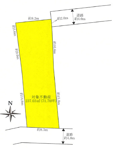 【土地図】 | 相模原市中央区淵野辺2丁目土地 | 現状建物有（更地渡し）