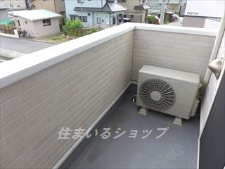 広島市安佐北区可部南１丁目のアパートのバルコニー