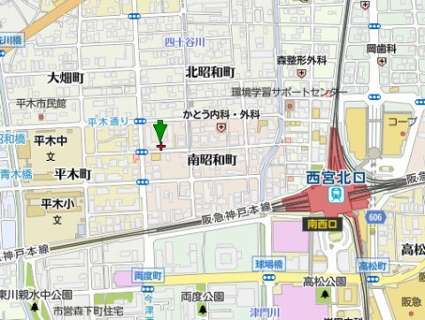 阪急西宮マンションの地図