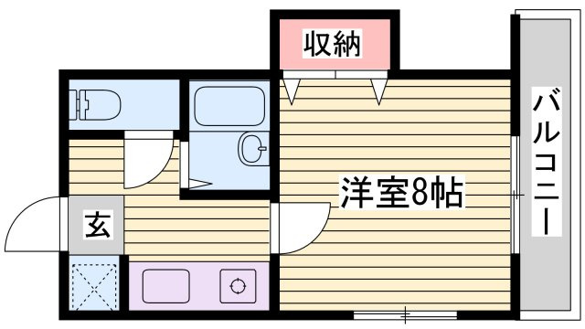 頼安コーポの間取り