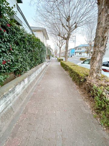 小山市中久喜5丁目　中古戸建の前面道路含む現地写真