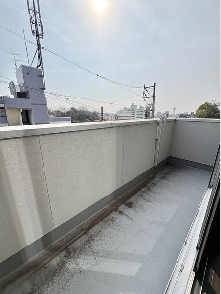 山里町戸建のバルコニー