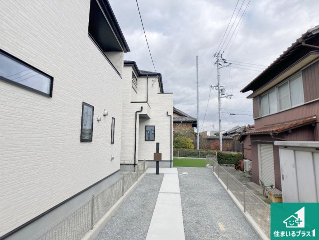 加古川市西神吉町岸　新築一戸建ての外観|安心の10年保証！外観を美しく保ち、雨水で汚れを落とします！気になることがありましたら、お気軽にお問い合わせください！