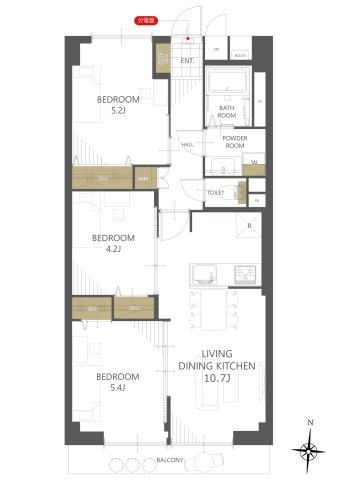 【間取り】パルムハウス松原 