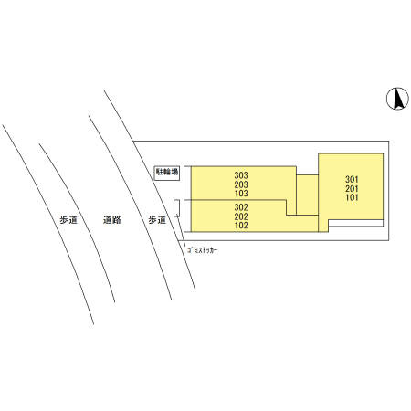 カルム鷺沼の区画図